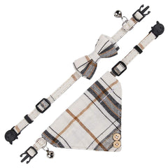 Faleela cat collar with bandana triangle scarf design for playful outings