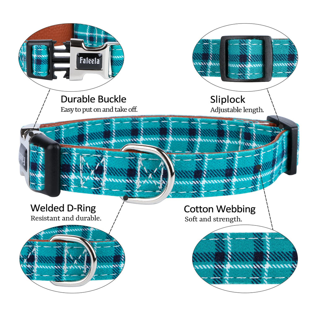 Faleela bowtie collar green close-up shows hand-sewn details and durable fabric