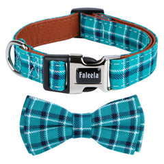 Faleela Soft & Comfy Bowtie Collar green side view for stylish daily walks