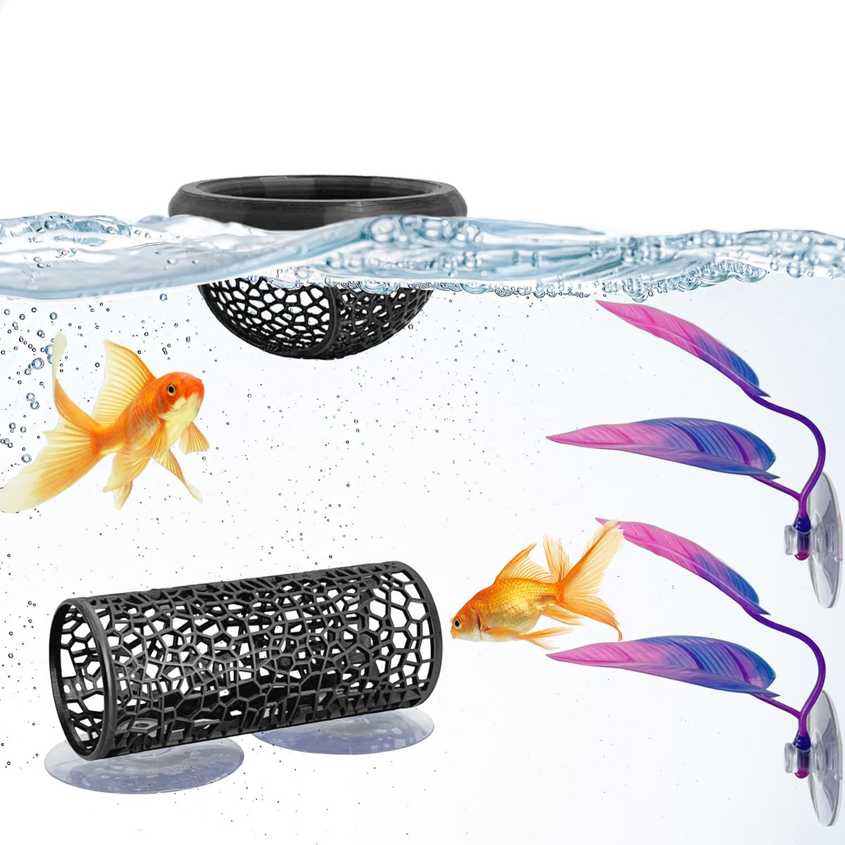FALESHOS Betta hammock cave provides secure resting space and natural decor.
