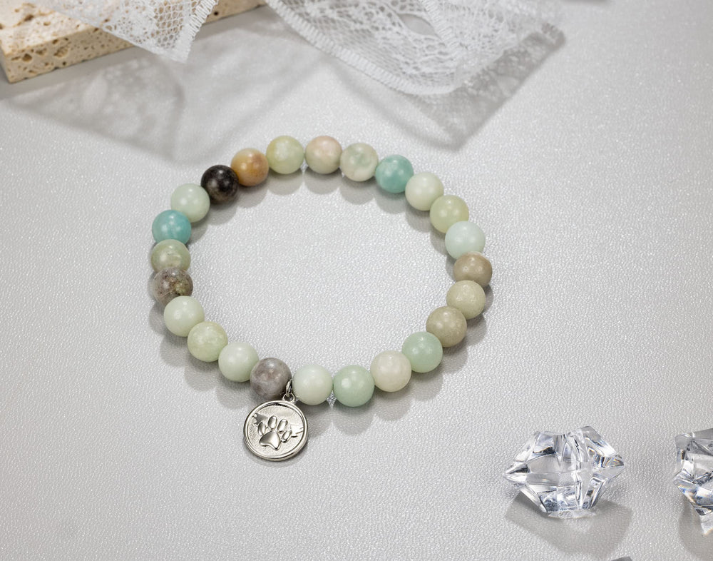 Note card included with Famdecor Rainbow Bridge bracelet, perfect for heartfelt memorial messages.
