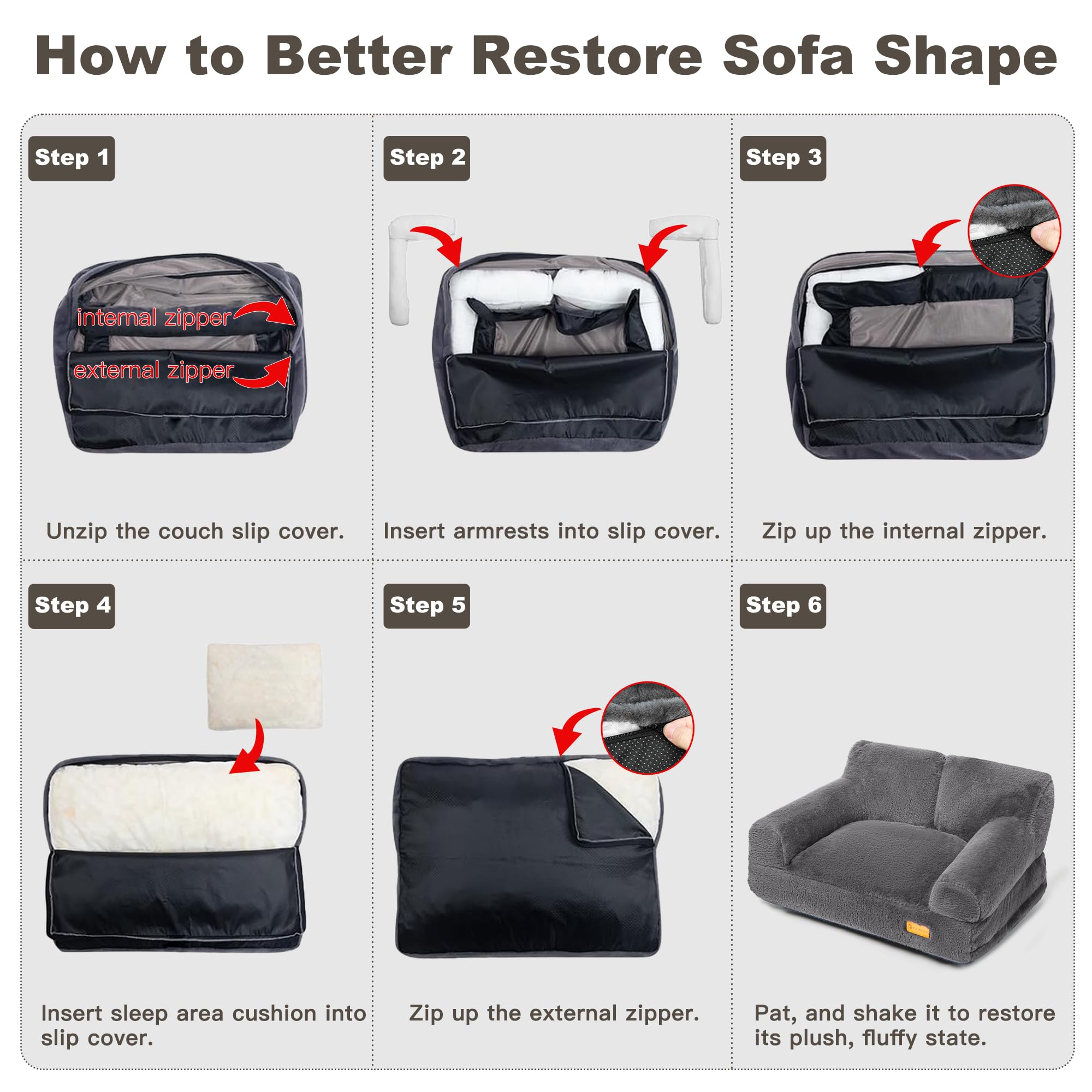 FAMIDGE cat couch bed assembly demonstrates quick setup with no tools