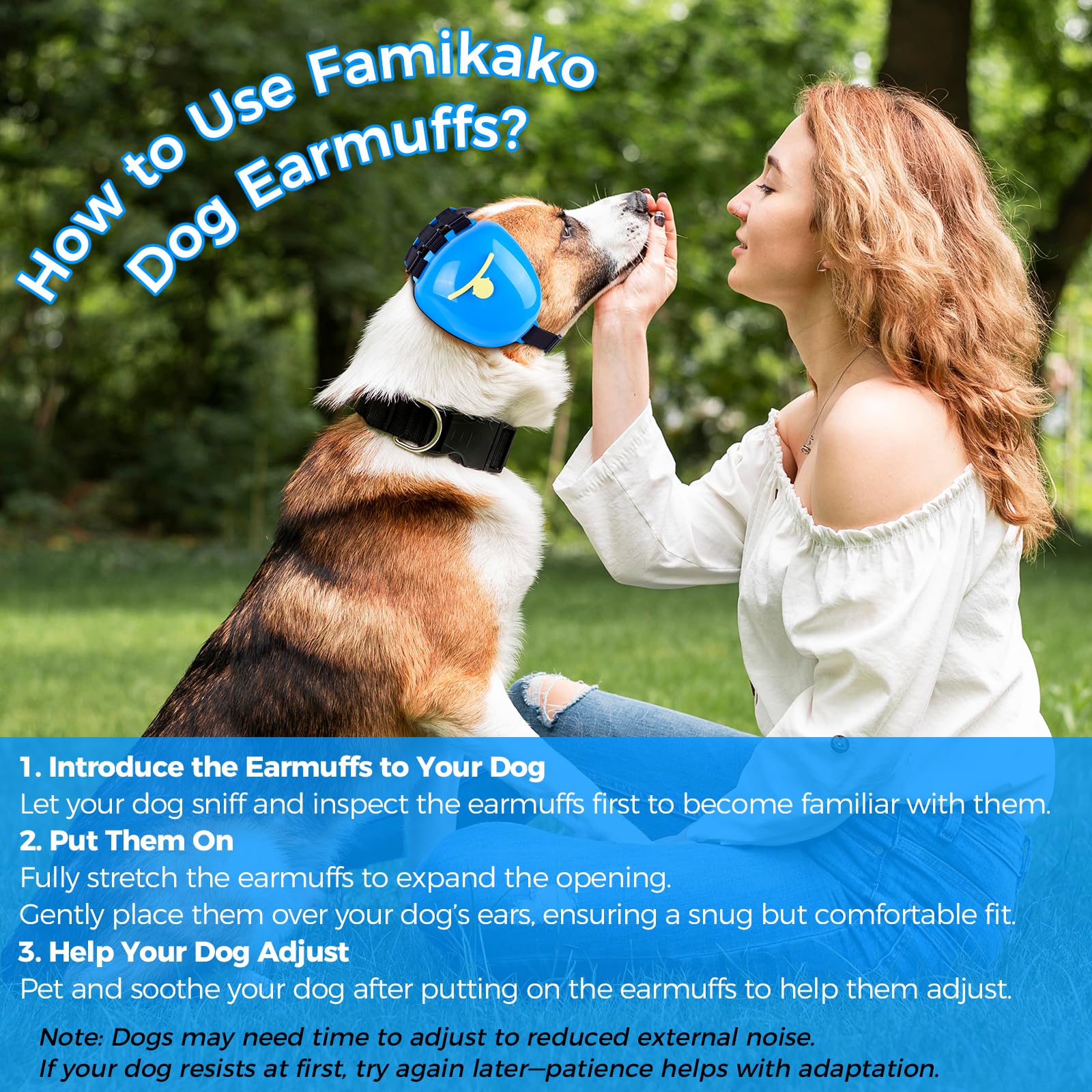 Famikako dog ear muffs bell accents emphasize stylish design.