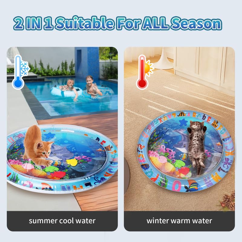 FAMOPLAY Cat Water Mat is easy to clean and store after use.