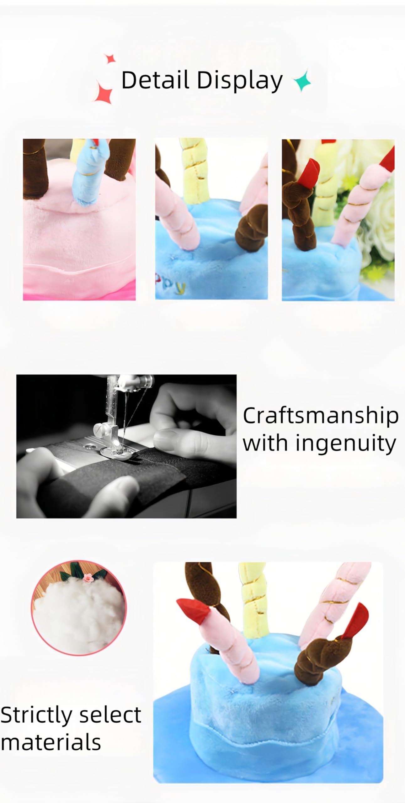 FANBODTA blue hat ideal for photoshoots and easy to capture cute moments