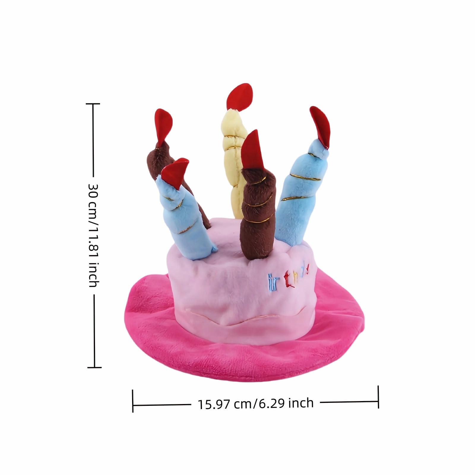 FANBODTA pet party hat adjustable strap fit for small to large pets during play