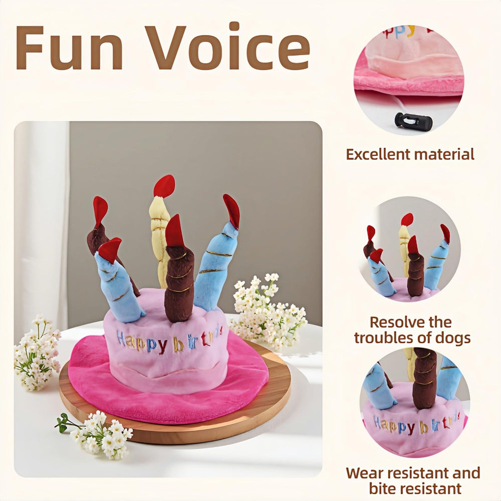 FANBODTA pet party hat washable plush fabric highlights easy care and reuse