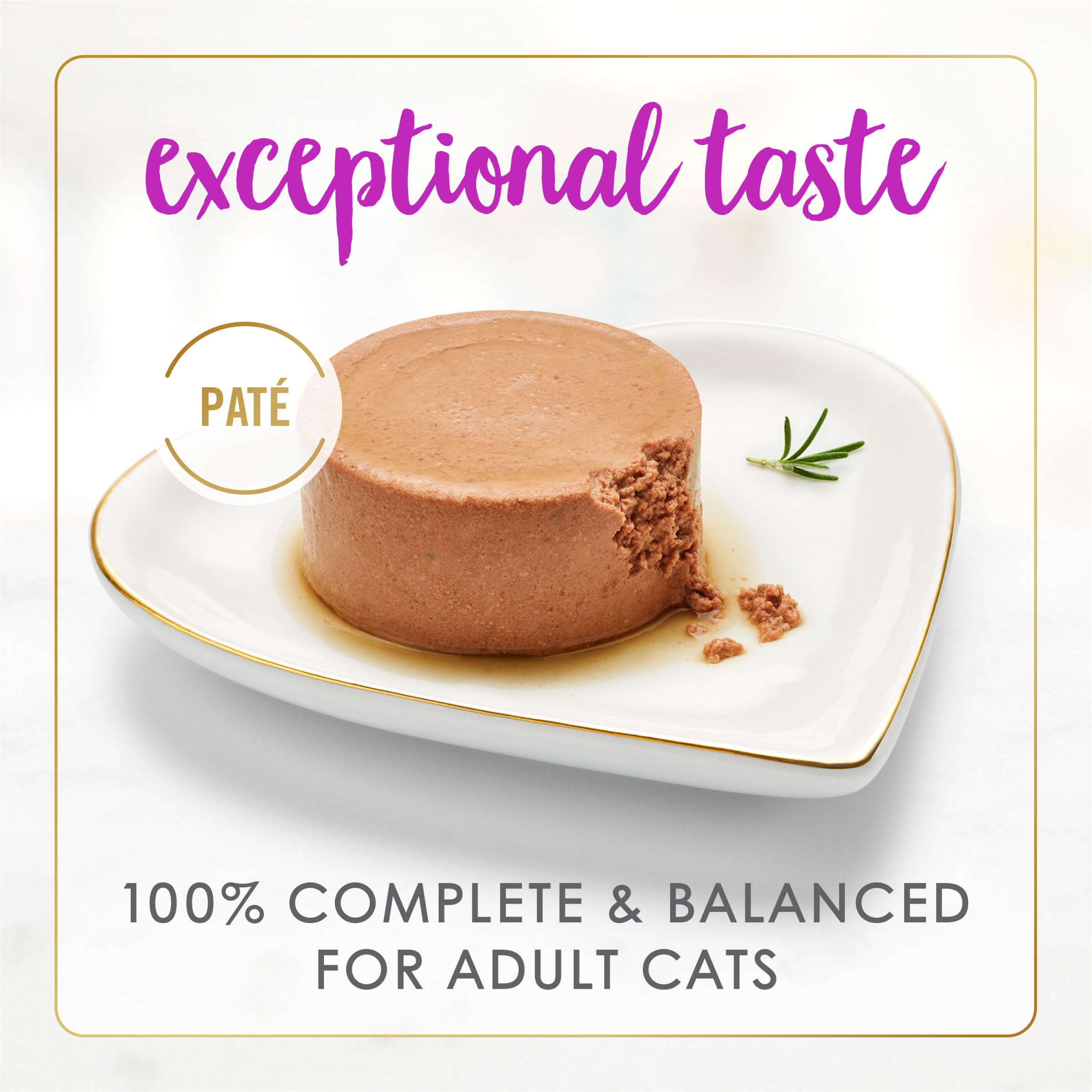 Fancy Feast classic wet cat food pate showcases smooth texture ideal for finicky eaters.