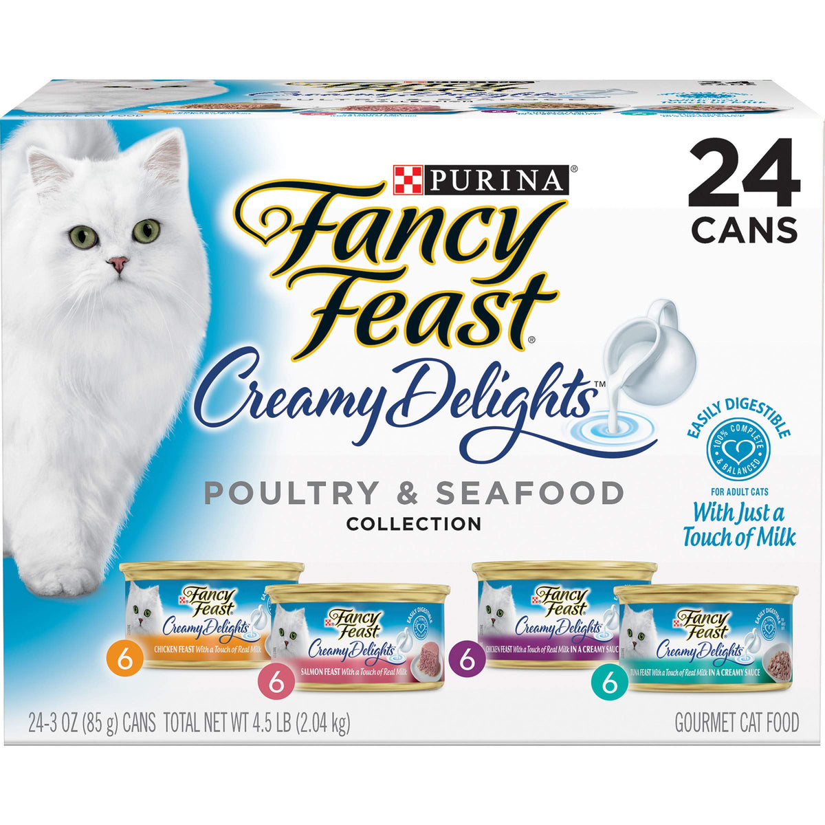 Fancy Feast Creamy Delights tuna pate can for easy daily meals