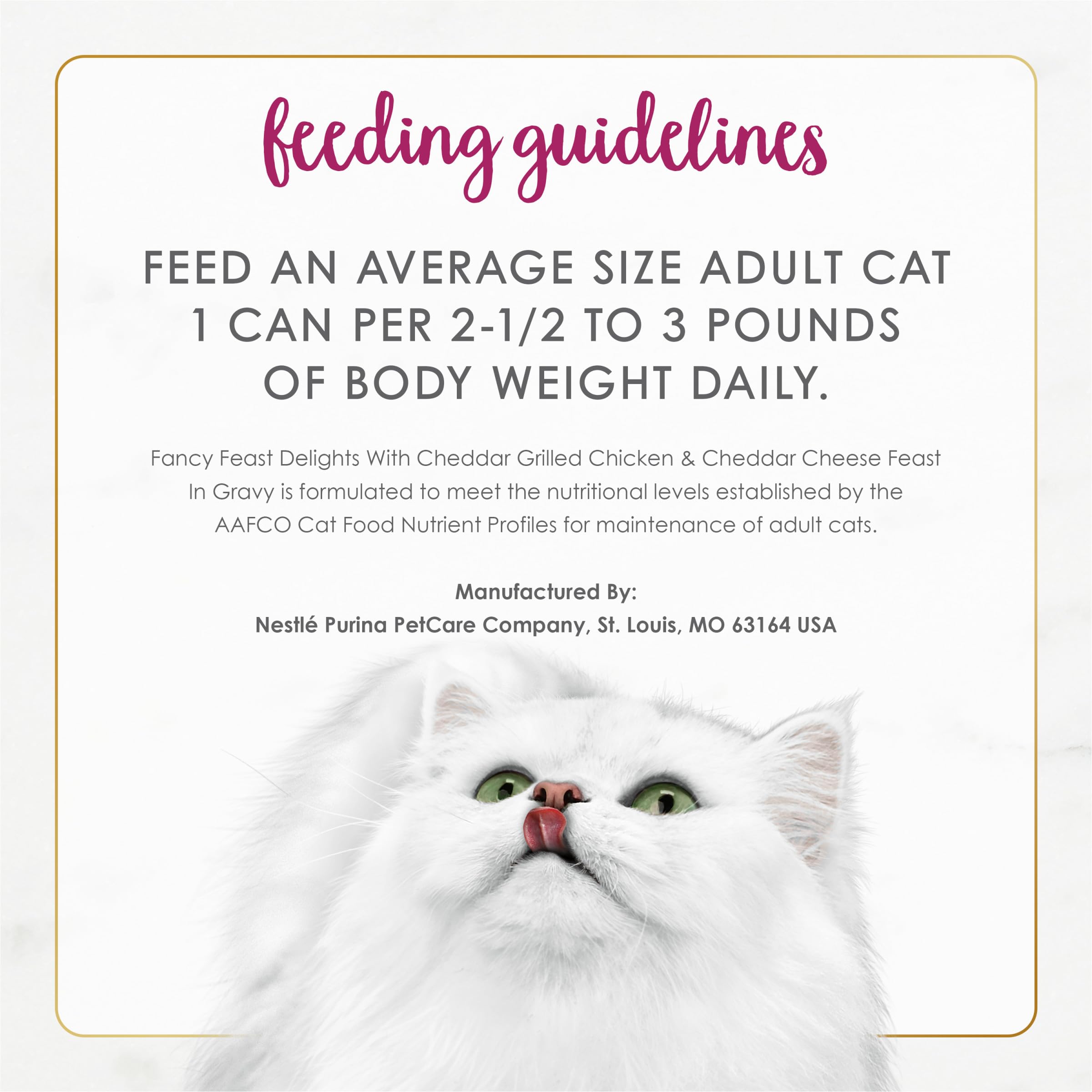 Fancy Feast Delights dinner-time cat-enjoyment: effortless meal for busy households.