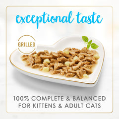 Fancy Feast Delights tuna in gravy: tender shreds with savory gravy.