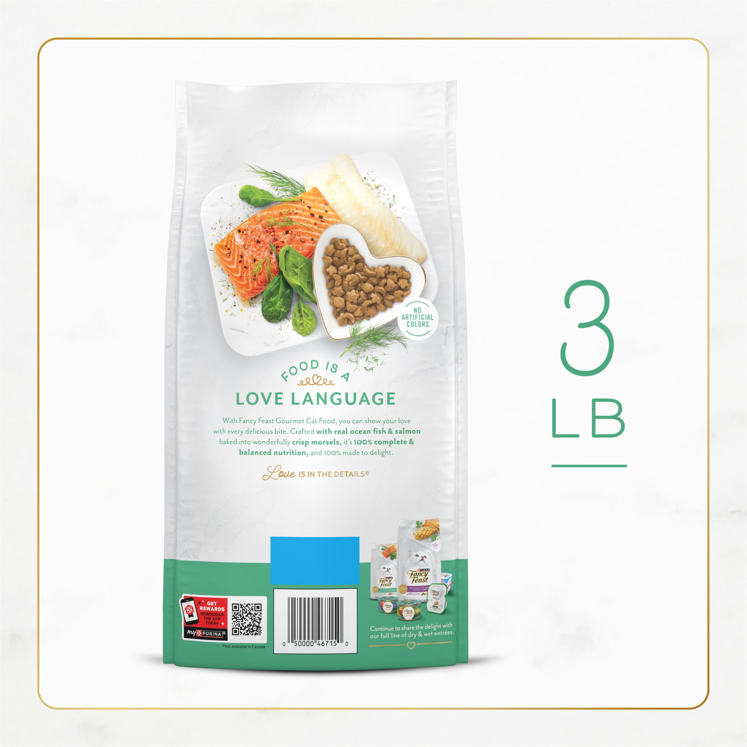 Fancy Feast provides 100 percent balanced nutrition for adult cats.