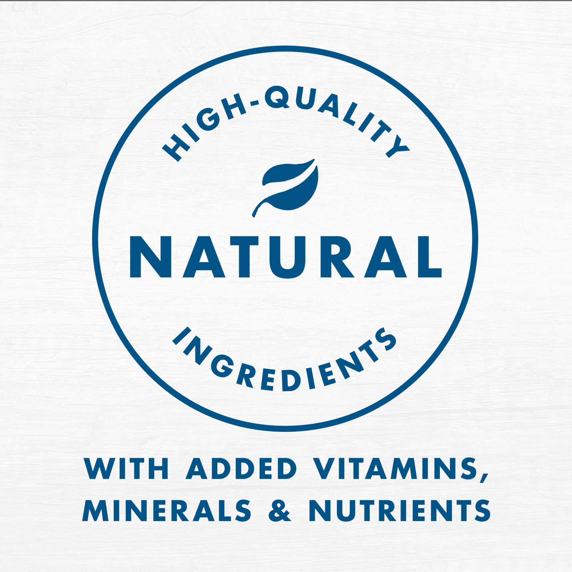 Fancy Feast Gourmet Naturals Gravy image highlighting added vitamins and minerals.
