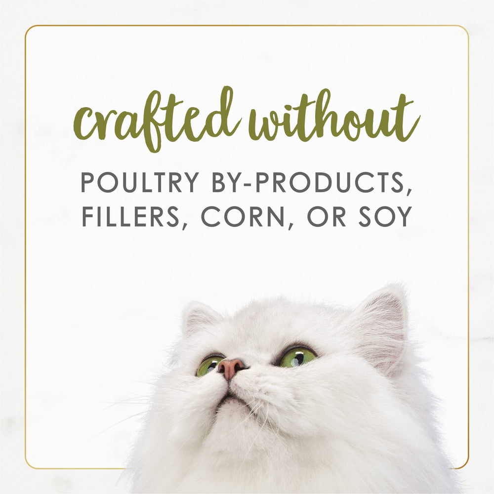 Fancy Feast Gourmet Naturals no artificial colors flavors or preservatives in ingredients.