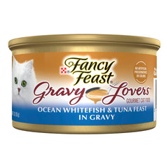Fancy Feast Gravy Lovers can with ocean whitefish-tuna and rich gravy for flavor