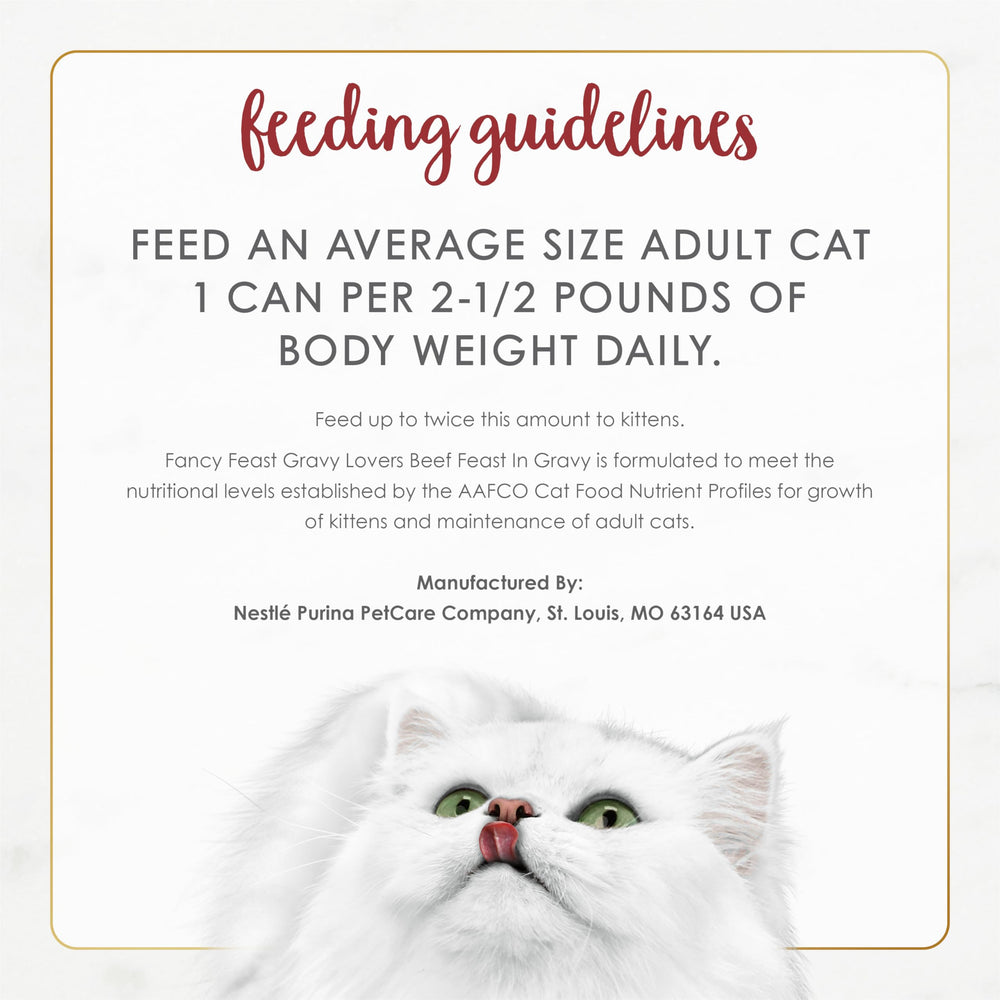 Fancy Feast Gravy Lovers soft-texture cat food appealing to kittens and adults