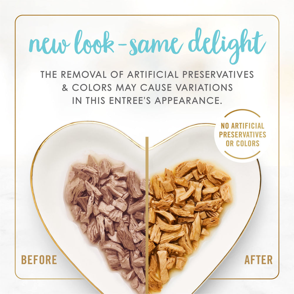 Fancy Feast grilled tuna gravy closeup highlights savory sauce for cats