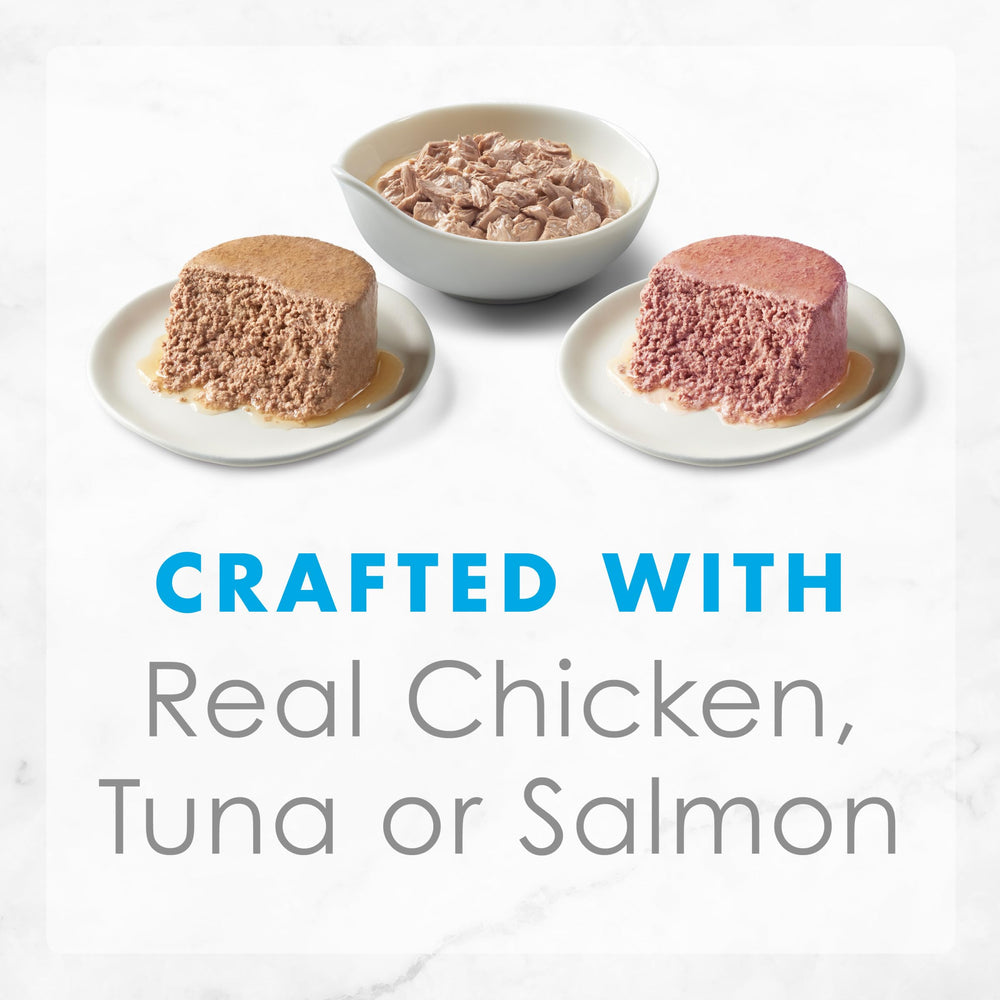 Fancy Feast milk-touched sauce close-up highlights creamy flavor