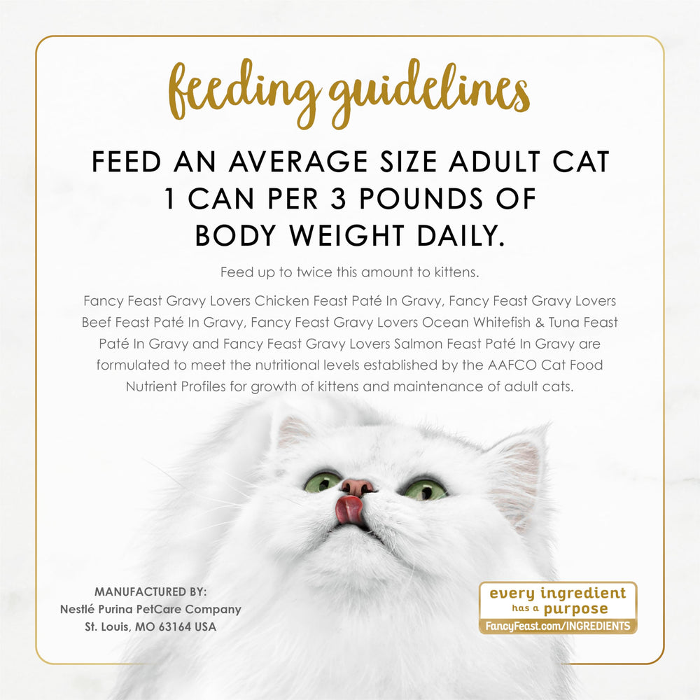 Fancy Feast no artificial colors preservatives label close-up.