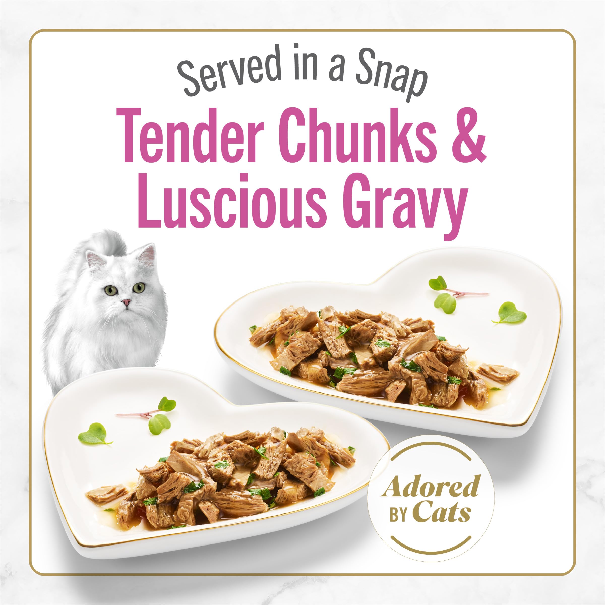 Fancy Feast Petites seared salmon spinach gravy tubs highlight two-tub serving.