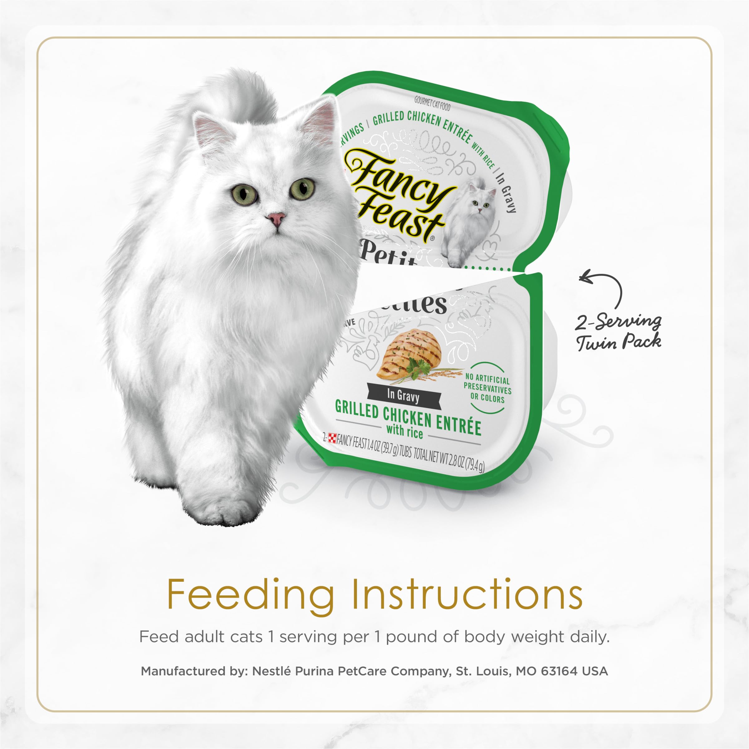 Fancy Feast variety-flavors close-up shows multiple entrees for rotating meals.