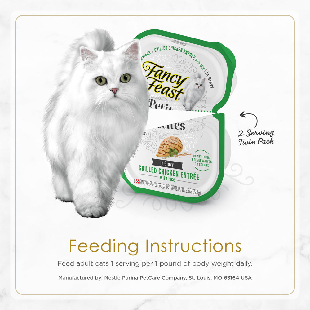 Fancy Feast variety-flavors close-up shows multiple entrees for rotating meals.