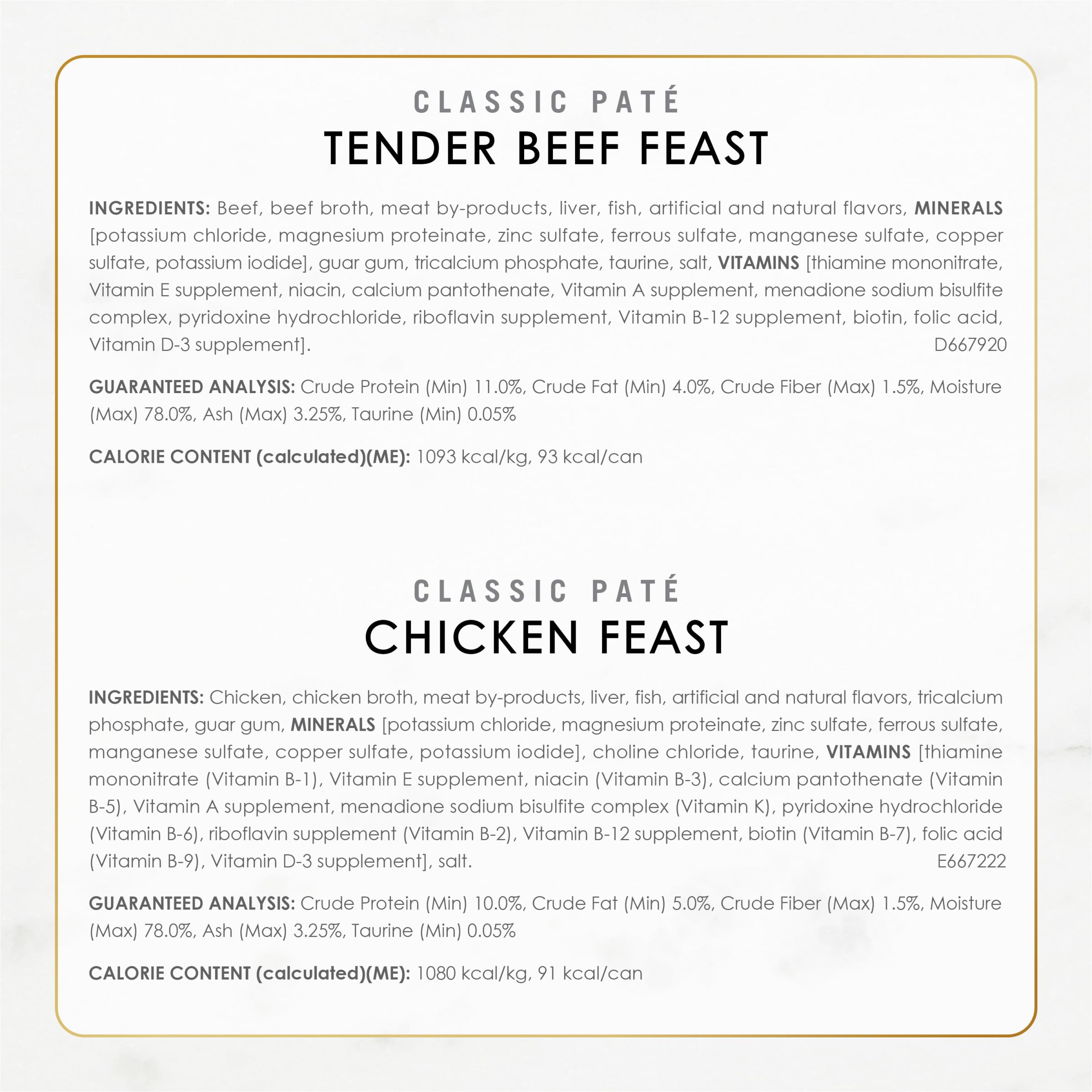 Fancy Feast 100-percent-balanced recipe image emphasizes complete nutrition for adult cats.