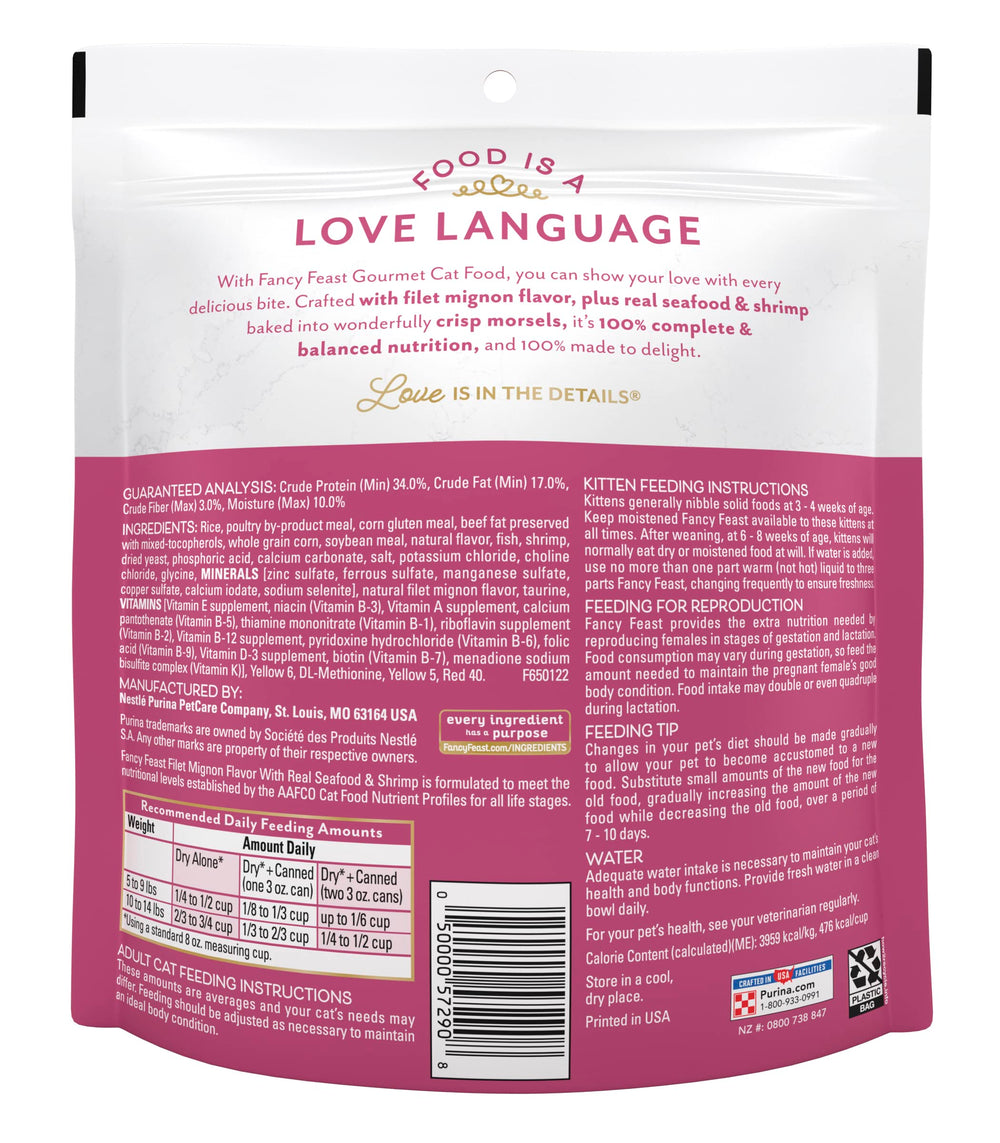 Fancy Feast resealable packaging preserves freshness between meals and reduces waste