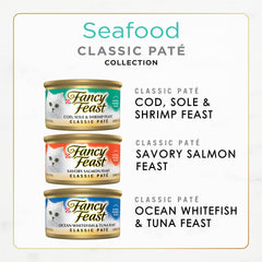 Fancy Feast Seafood Classic Pate Variety bowls: appealing texture and aroma for feeding