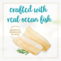 Fancy Feast seafood-feast-real-ocean-fish-ingredient highlighted in this image.