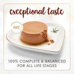 Fancy Feast Tender Beef Feast can label close-up shows grain-free promise and quality