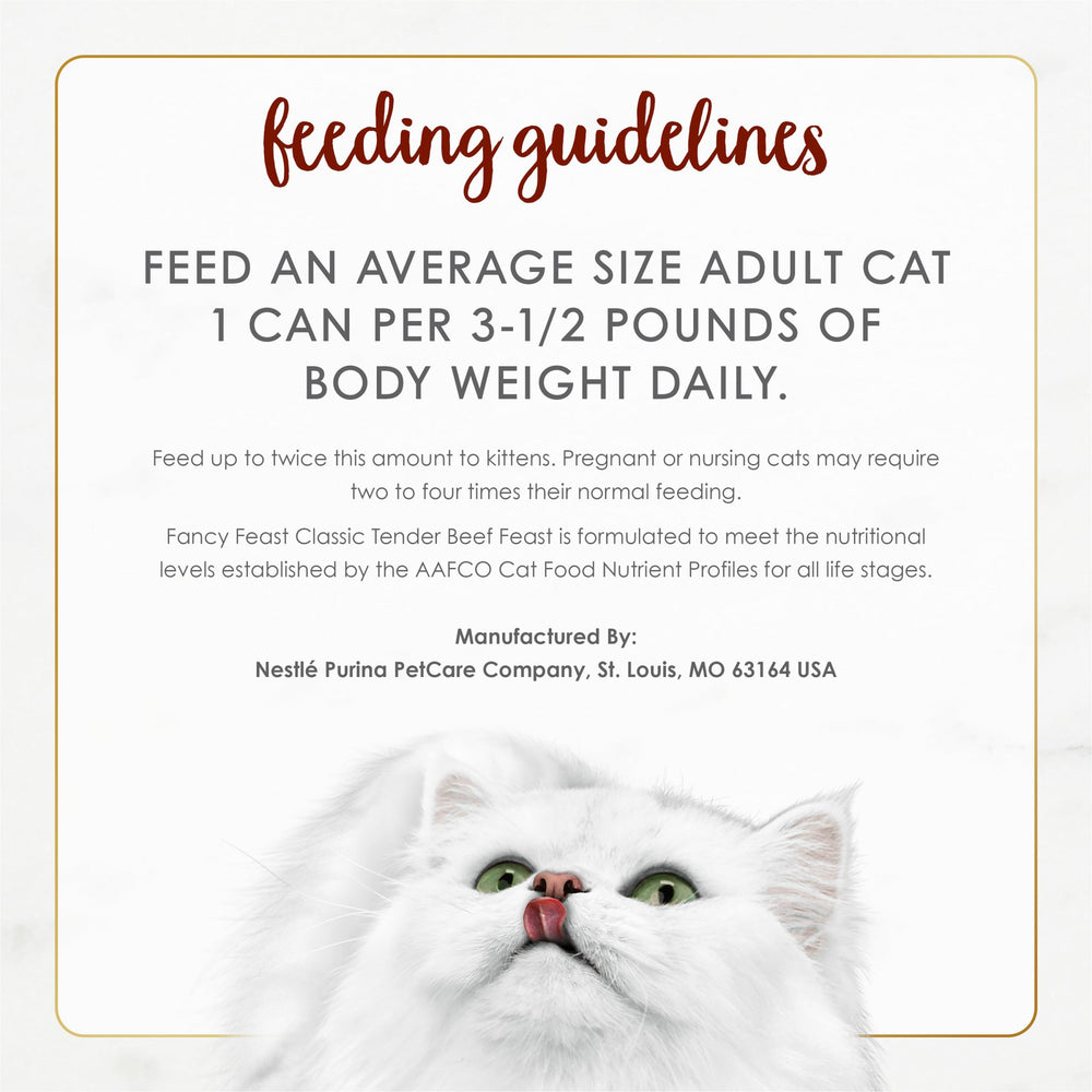 Fancy Feast grain-free badge visible on can label