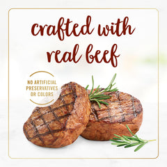 Fancy Feast Tender Beef Feast savory gravy close-up emphasizes appetizing moisture and flavor