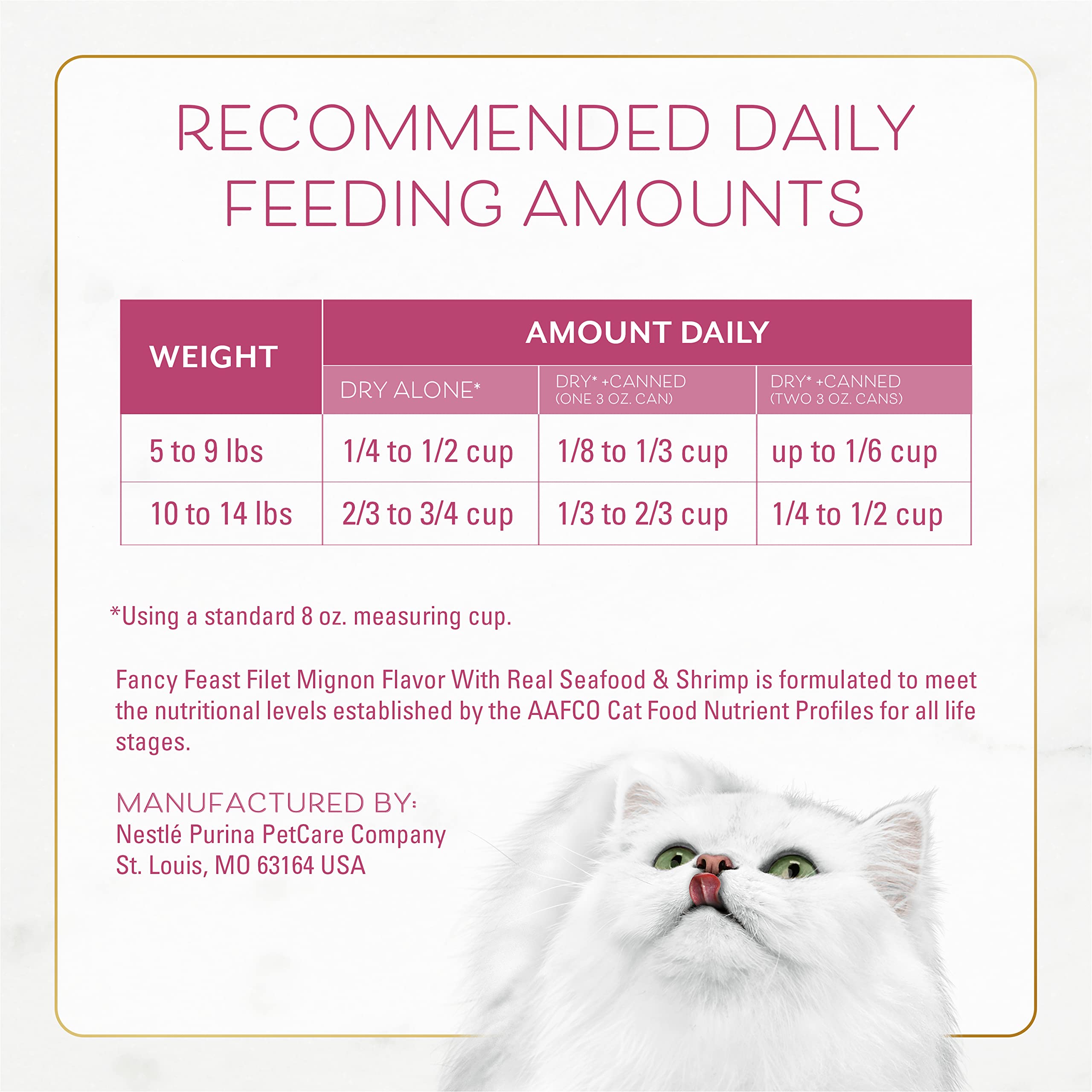 Fancy Feast vitamins minerals support daily nutrition with essential nutrients for felines