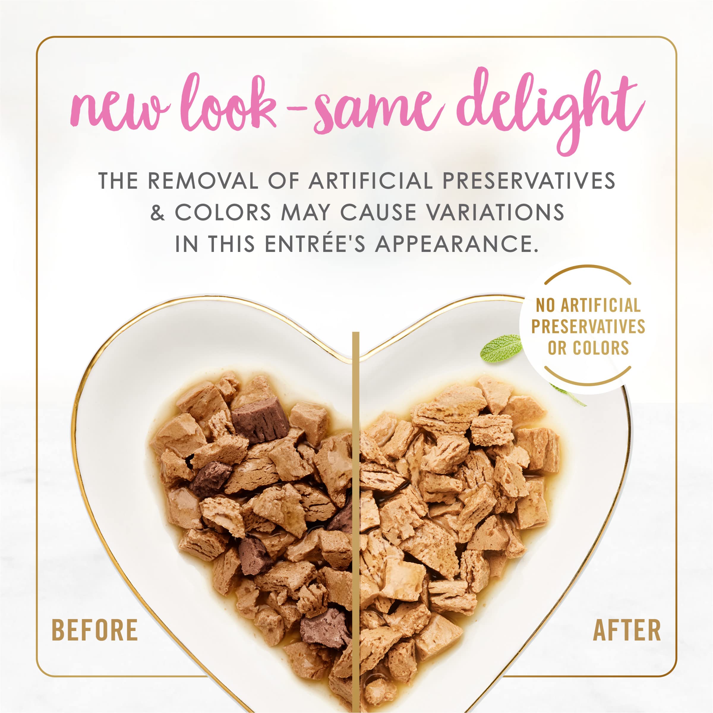 Purina Fancy Feast wet cat food can closeup shows tender slices in savory gravy