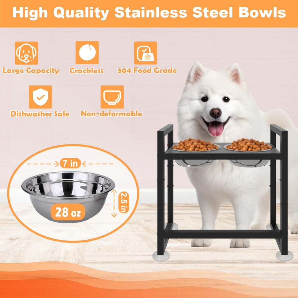 Fandature stainless steel bowls are durable and easy to clean after feeding