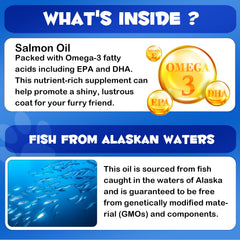 FANGCUN Alaskan Salmon Oil joint mobility shot suggests smoother movement for dogs.