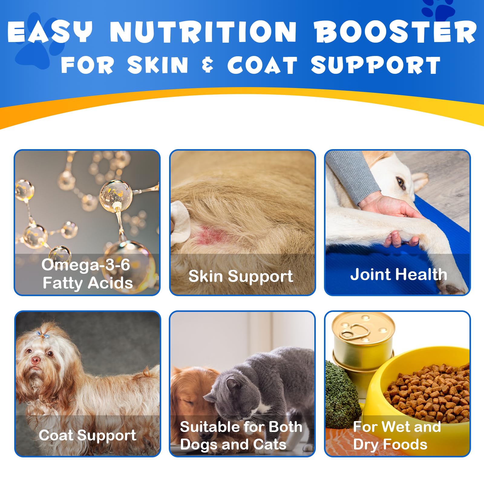 FANGCUN Alaskan Salmon Oil mixed into meals demonstrates versatile feeding options.