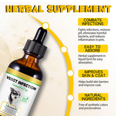 FANGCUN yeast drops easy-mix-into-food demonstrates simple daily administration for dogs.