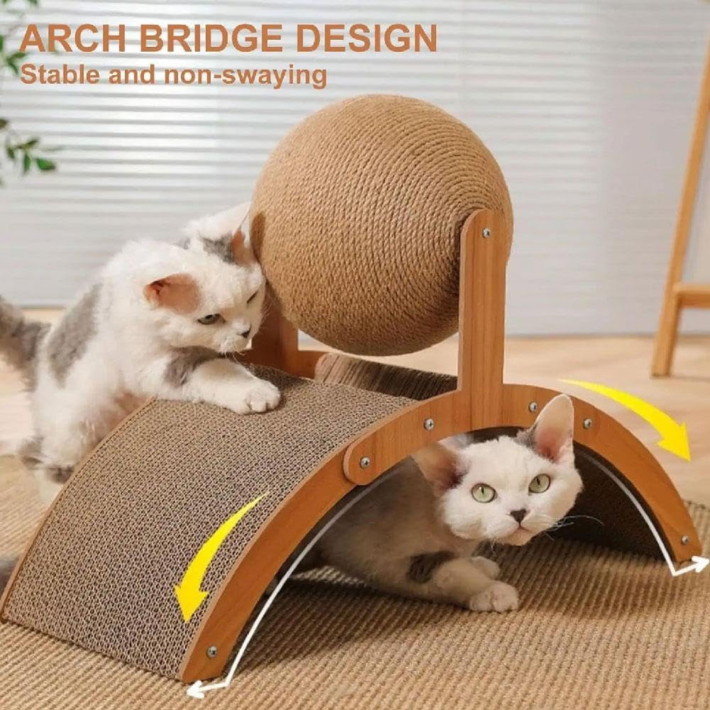 FANJUN-AMTECH spinning ball engages cats for active entertainment.