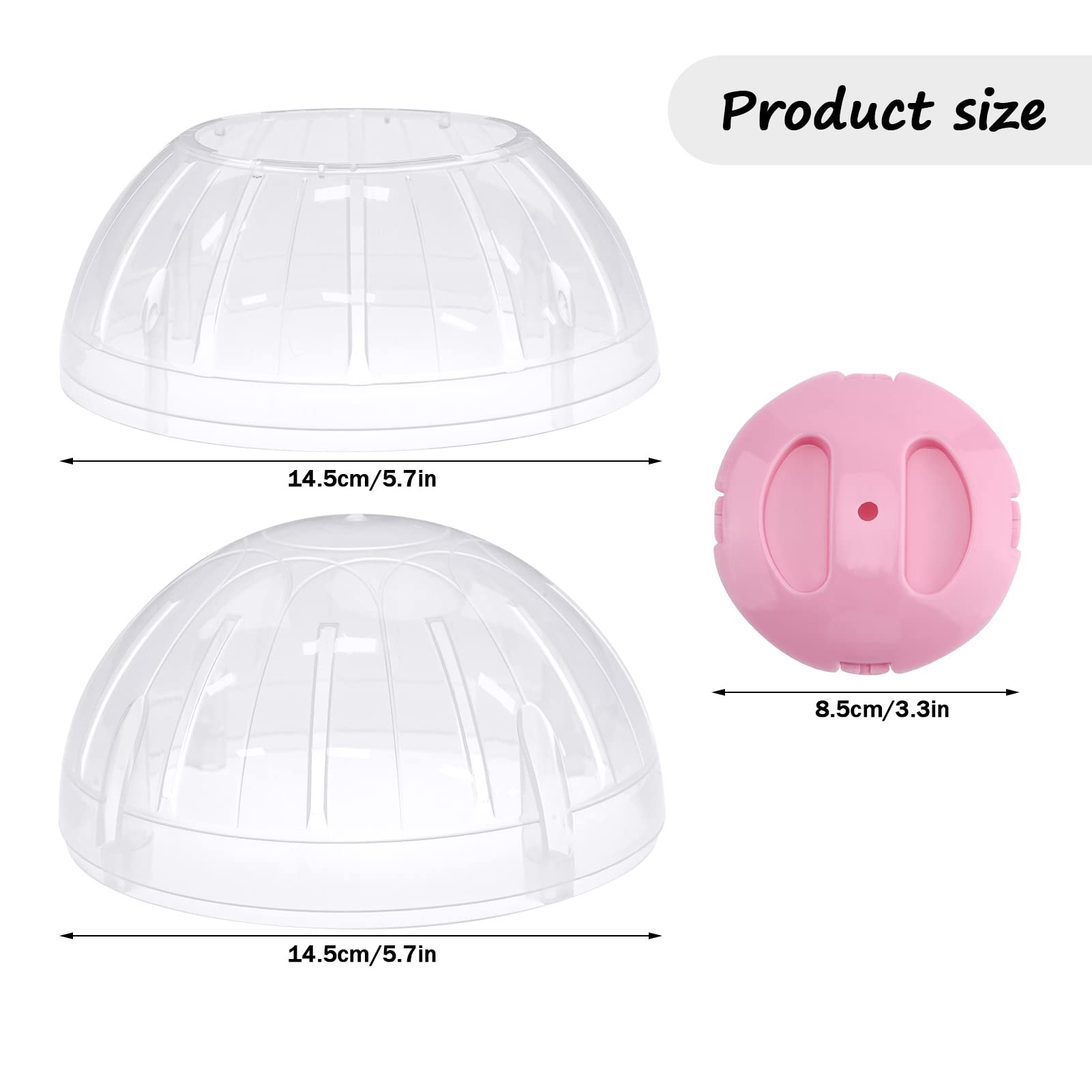 FANKUTOYS hamster ball vent-holes emphasize airflow during play.