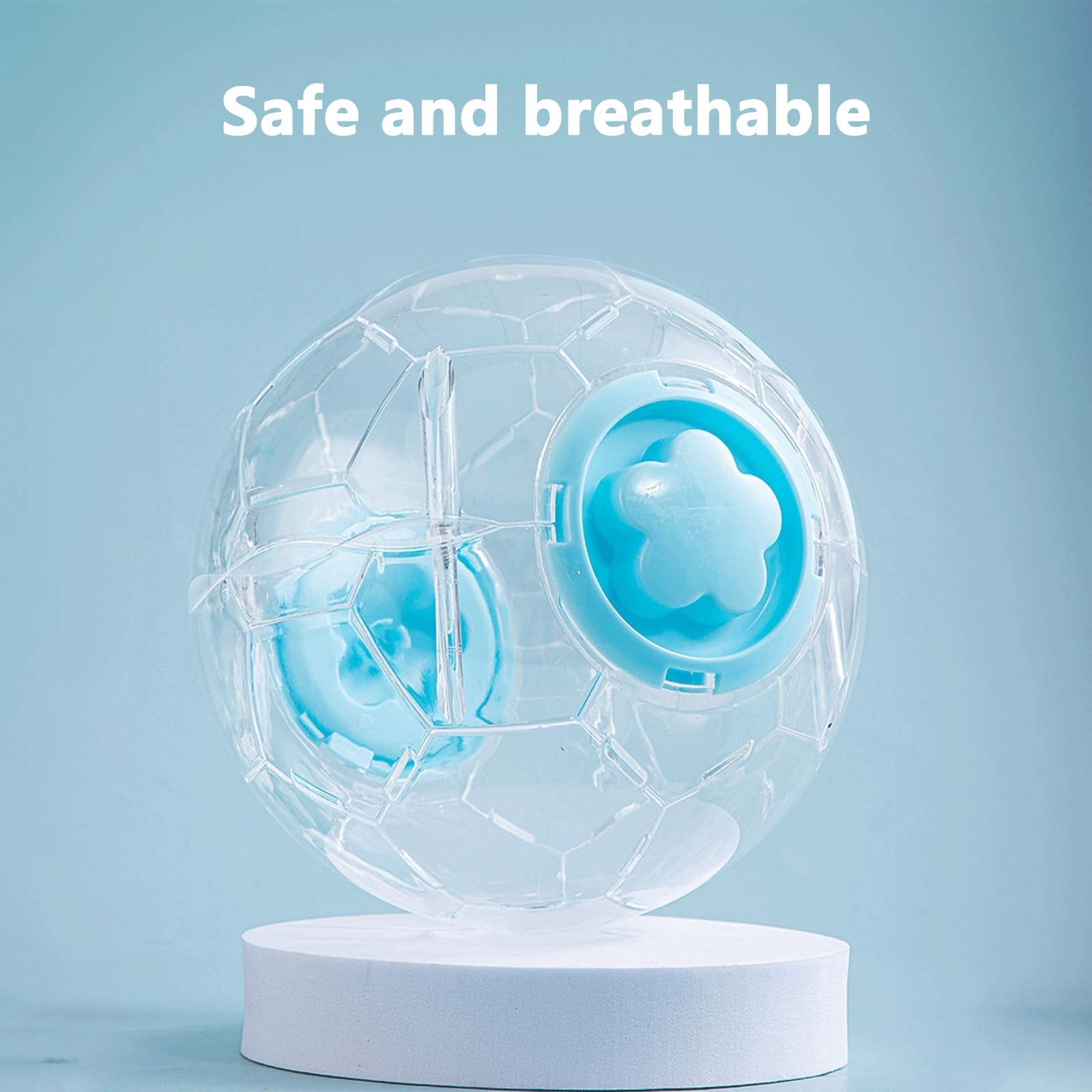 Fanlahmtasy hamster ball compact design fits in cages for easy storage.