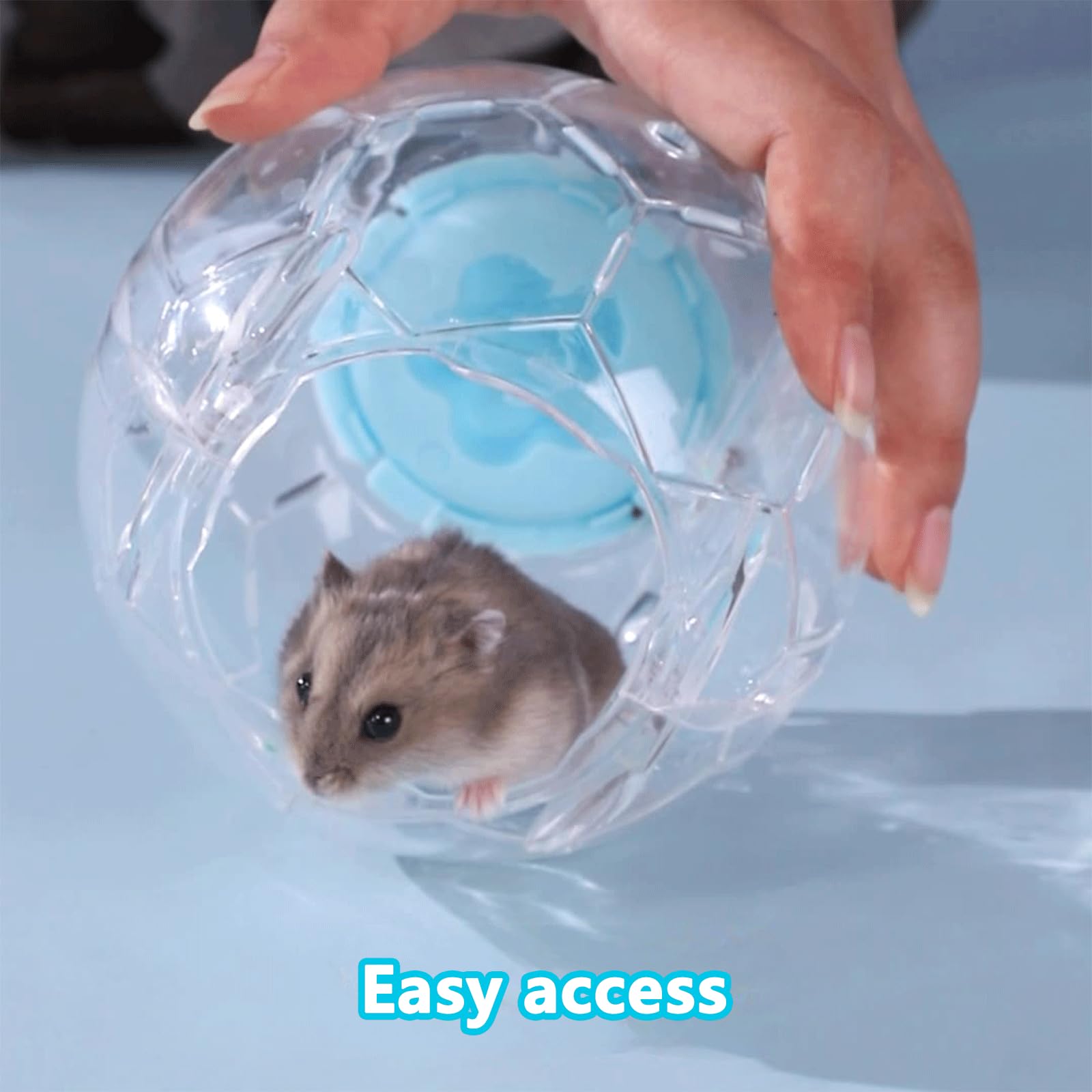 Fanlahmtasy hamster ball easy-clean design simplifies daily maintenance.