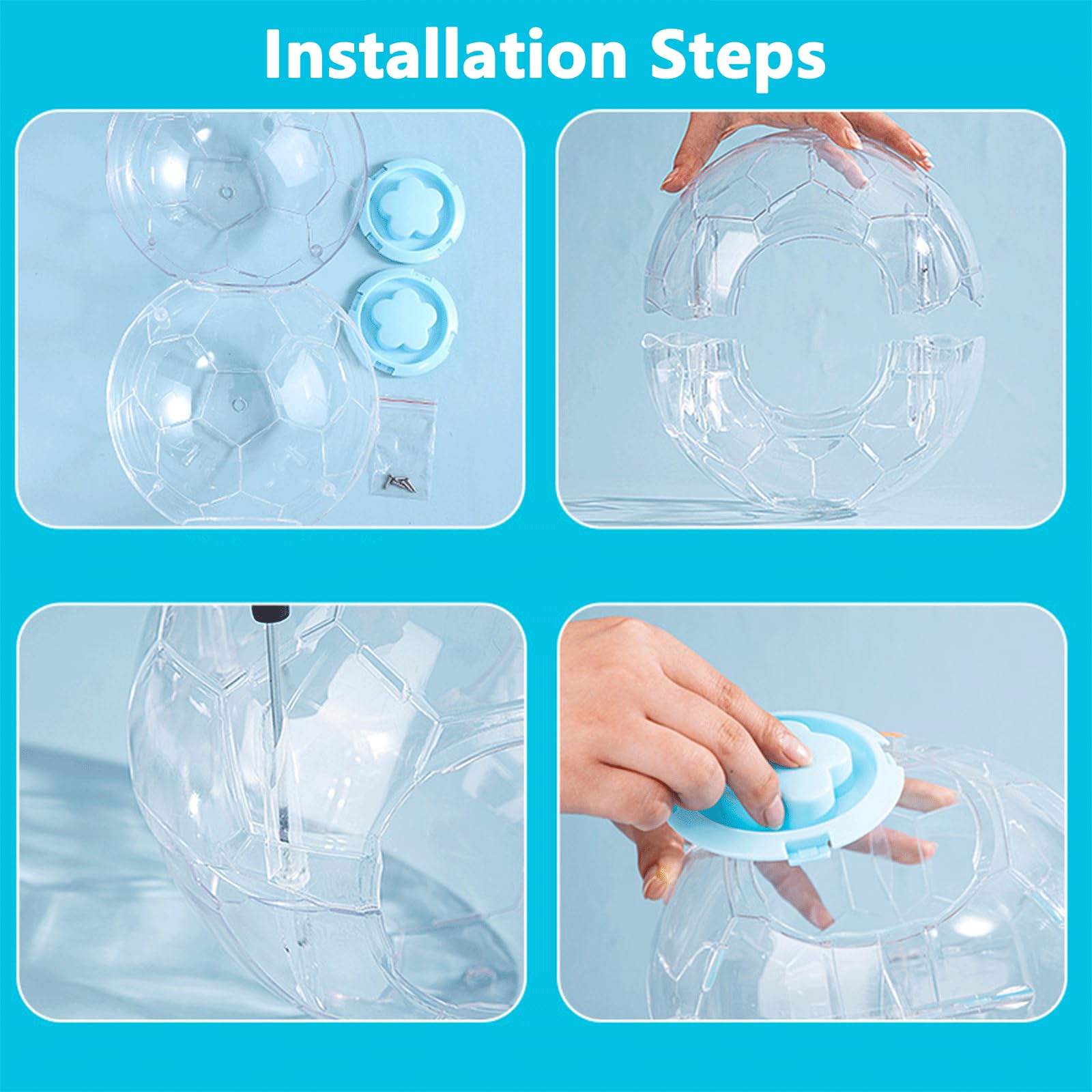 Fanlahmtasy hamster ball exterior is smooth to reduce snags during turns.