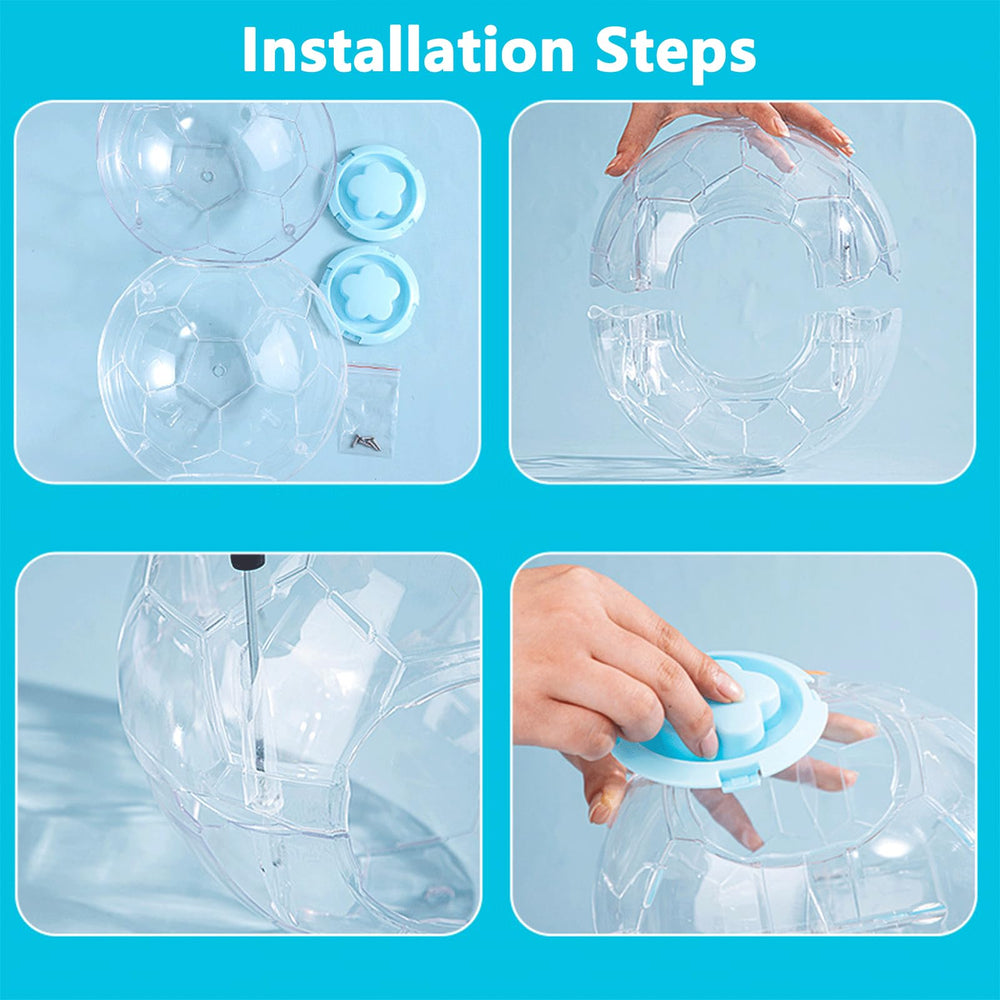 Fanlahmtasy hamster ball exterior is smooth to reduce snags during turns.