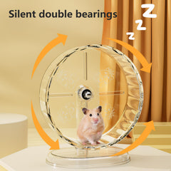 Fanlahmtasy height-adjustable-hamster-wheel adapts to cage setup.