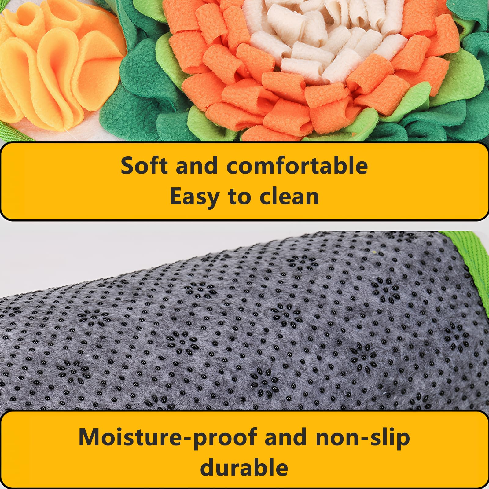 Fanlahmtasy-machine-washable-snuffle-mat showing easy cleaning after daily sessions