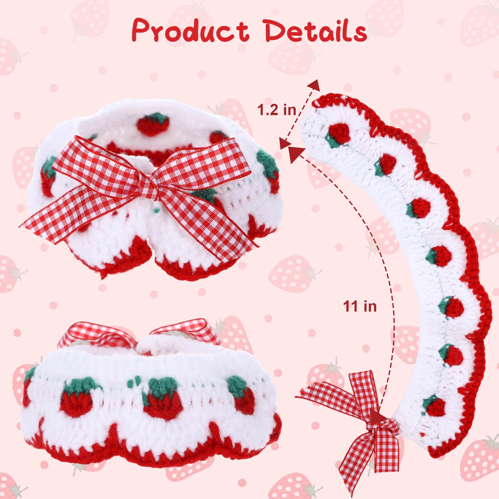Fanmayhe handcrafted bow-tie cat collar adds elegant charm to kitten outfits.