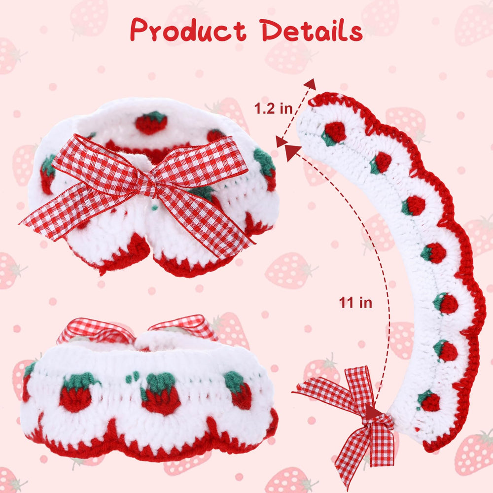 Fanmayhe handcrafted bow-tie cat collar adds elegant charm to kitten outfits.