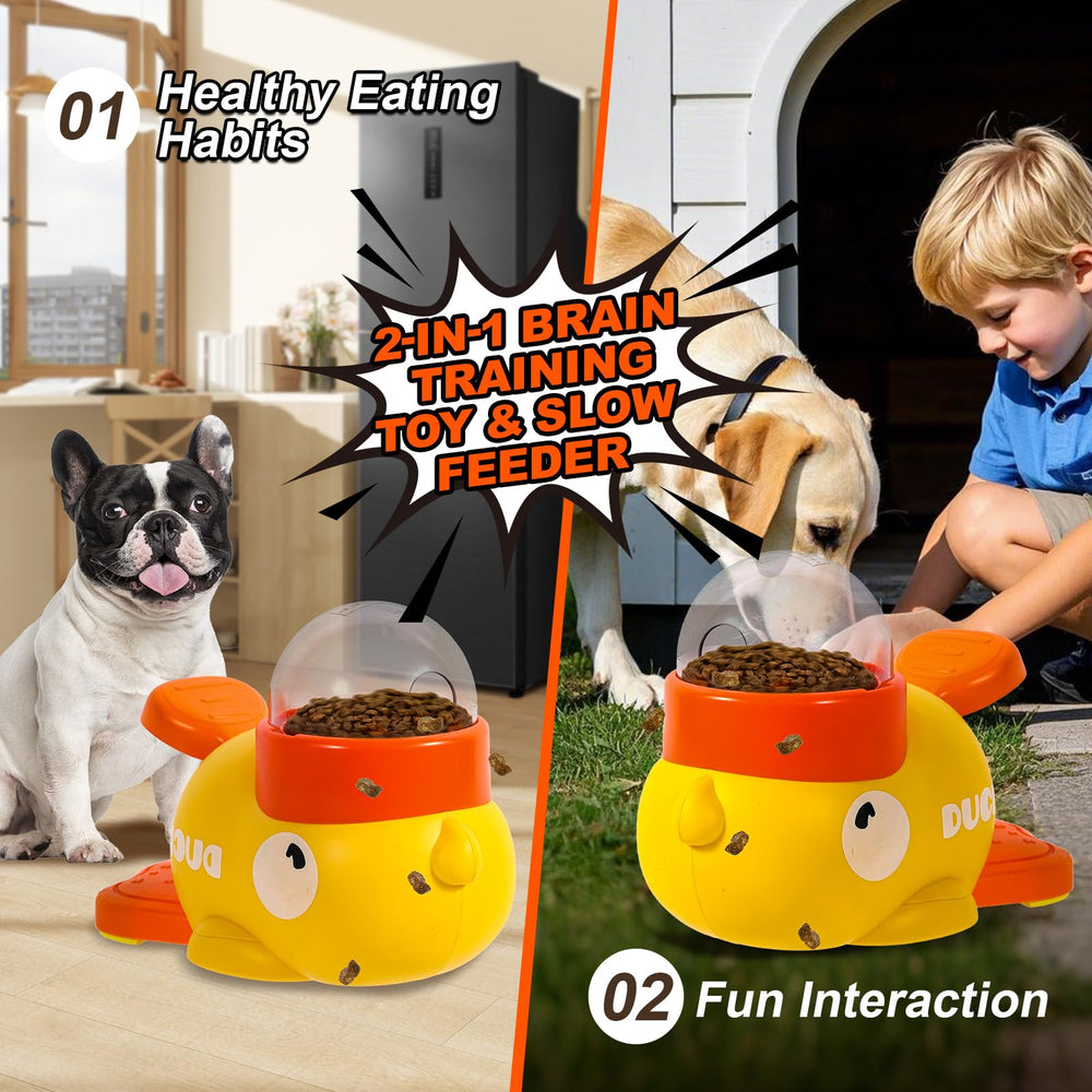 Fanosy three-size adjustable compartments tailor portions for small to large pets